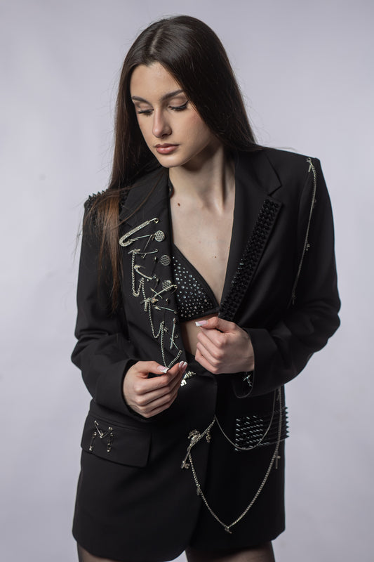 Sacou Couture MRA Handmade – Luxury Edgy Signature Piece