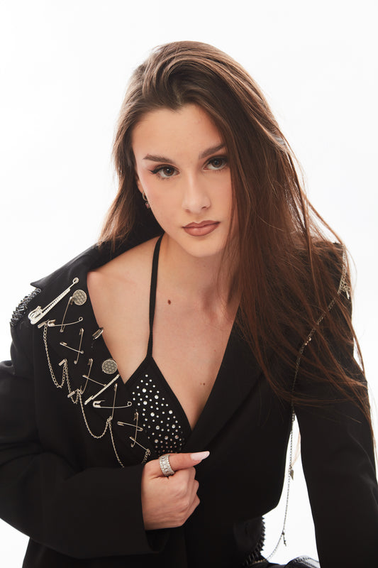 Sacou Couture MRA Handmade – Luxury Edgy Signature Piece