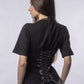 Tricou Cambrat CRYSTAL EDGE – Cristale & Spate Tip Corset
