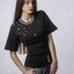 Tricou Cambrat CRYSTAL EDGE – Cristale & Spate Tip Corset