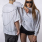 Tricou Oversized CROSS PINS – Print Crucifix & Ace Metalice
