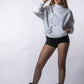 Hanorac Oversized WHITE DIMENSION – Minimal Urban Essential