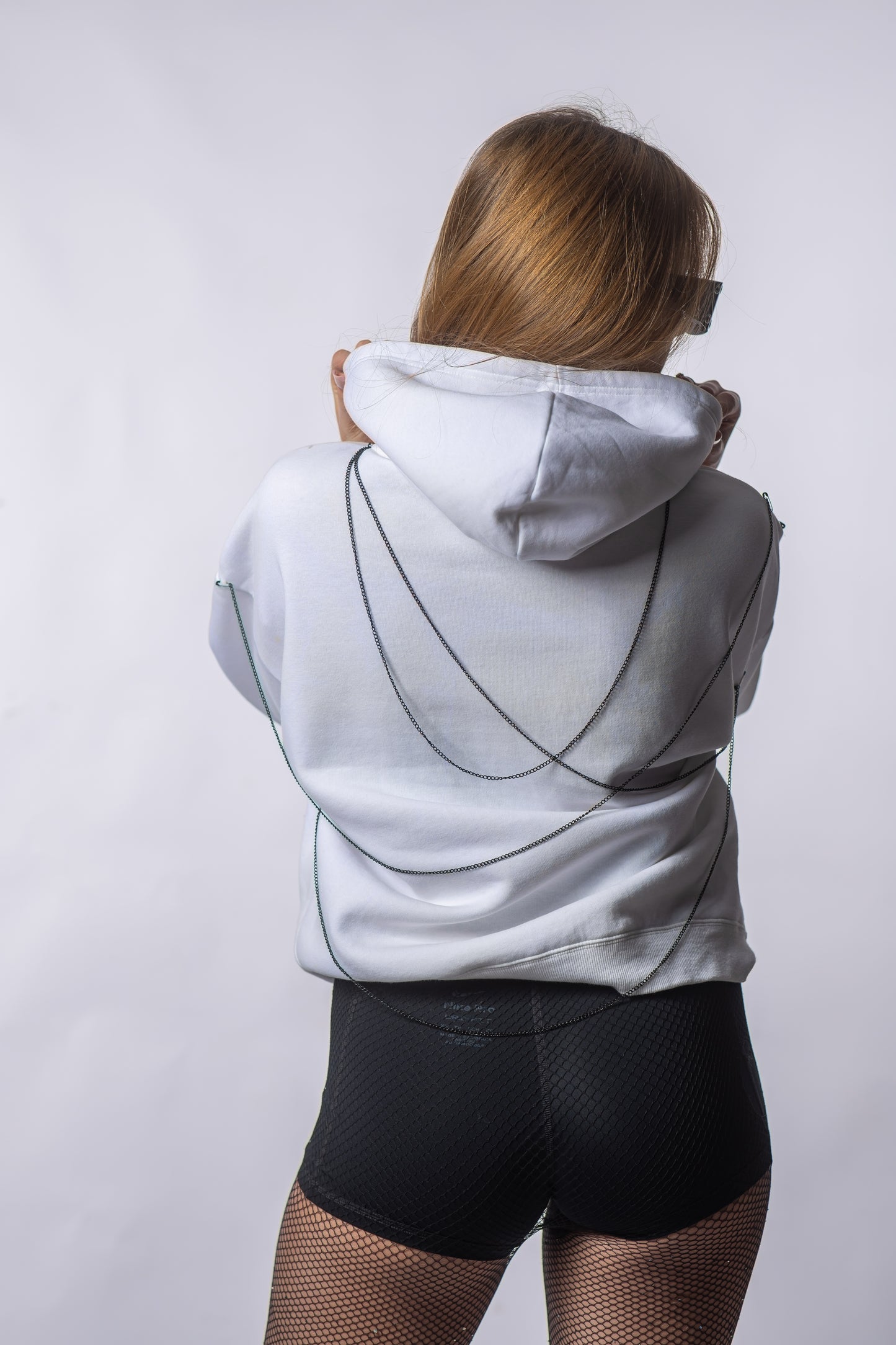 Hanorac Oversized WHITE DIMENSION – Minimal Urban Essential