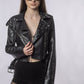 Jachetă BIKER – Ținte, Cristale & Accente Metalice