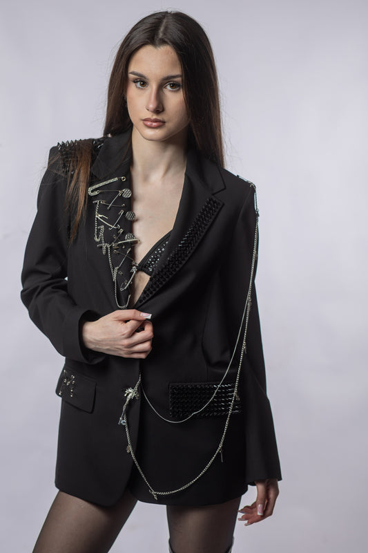 Sacou Couture MRA Handmade – Luxury Edgy Signature Piece