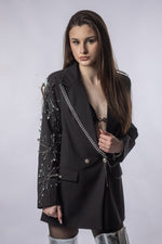 Sacou Scurt STAR – Aplicații Metalice & Detalii Strălucitoare