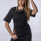 Tricou Cambrat CRYSTAL EDGE – Cristale & Spate Tip Corset