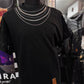 Tricou Oversized MGK – Lanțuri Metalice & Accente Rock